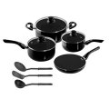 10 PCS Set Healthy Nonstick Carbon Steel Cookware Set Pots